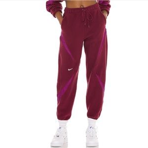NIKE Sportswear Archive Remix High Rise Sherpa Joggers Size XS NWT